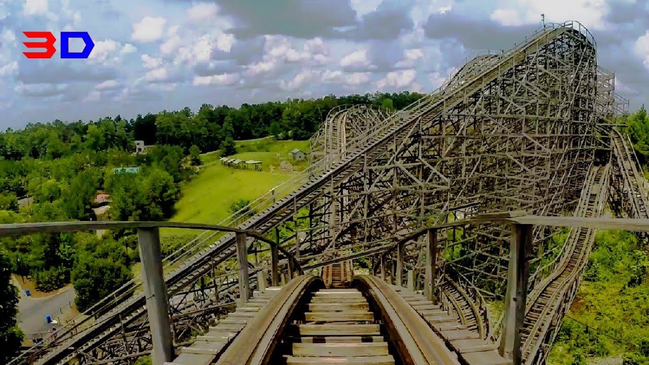 Rampage 3D front seat on-ride HD POV @60fps Alabama Splash Adventure