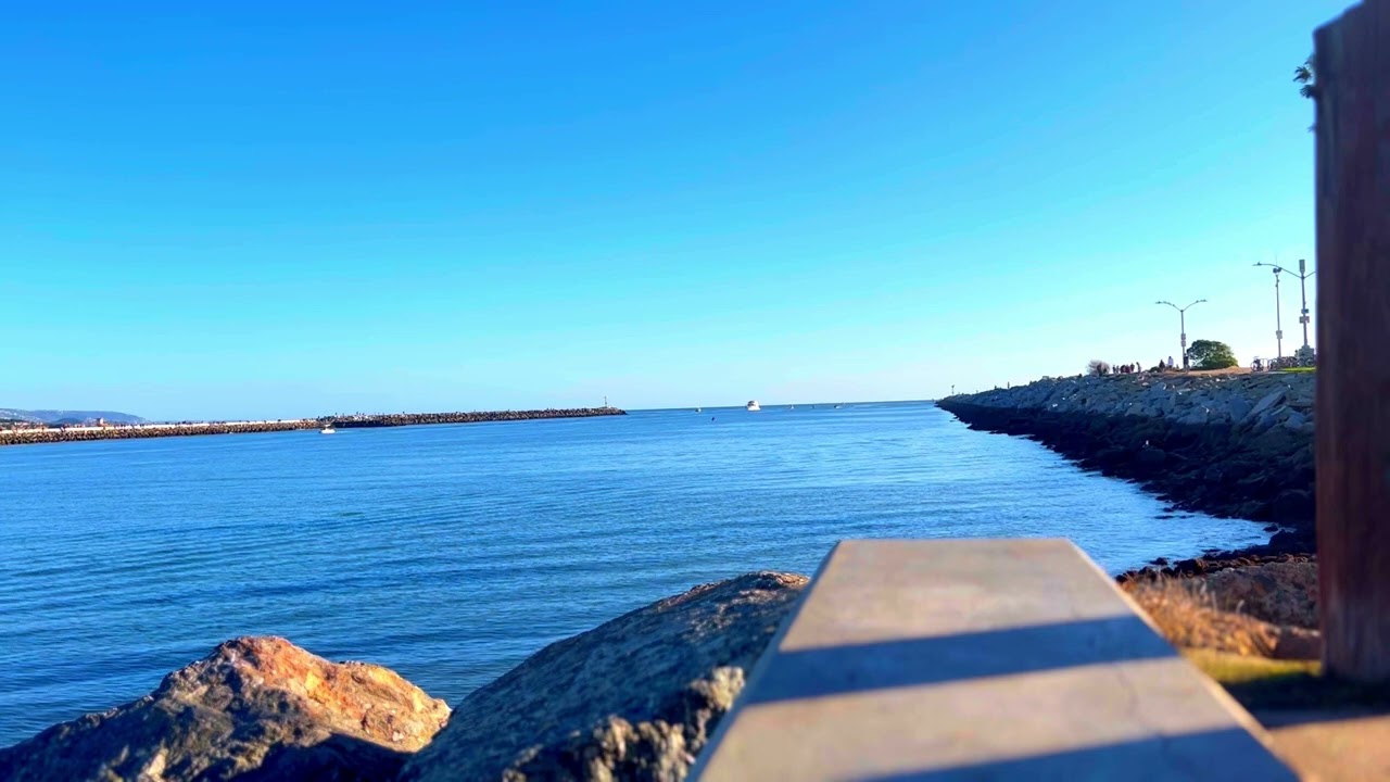 Beautiful Background from  California(Newport Beach)  with Calm Music for Stress Relief