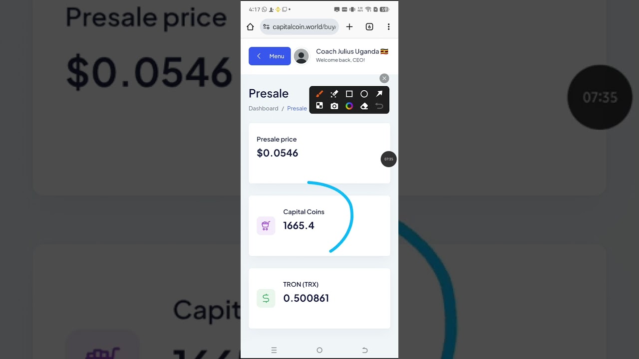 HOW TO BUY CAPITAL COINS & GAS TO TRADE WITH IN THE MIRACULOUS SMART CAPITAL BOT BY COACH JULIUS 🇺🇬