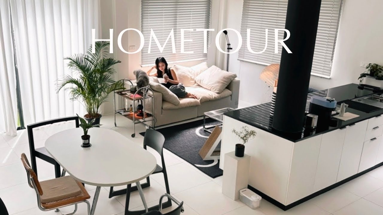 (EN)HOME TOUR โฮมทัวร์พร้อมขายบ้านแฝด 2 ชั้น ตกแต่งเอง | mynjimye