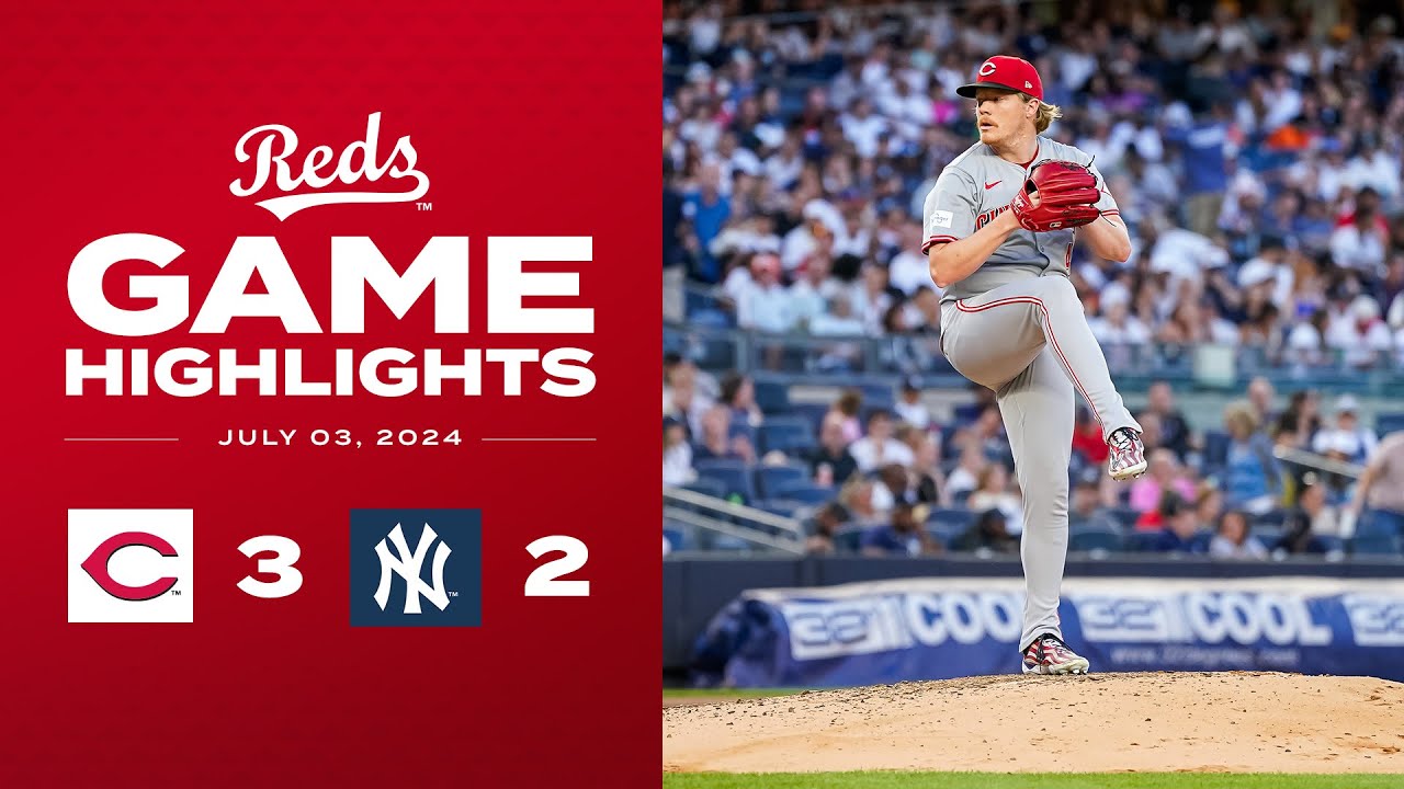 Reds vs. Yankees Game Highlights (7/3/24) | MLB Highlights