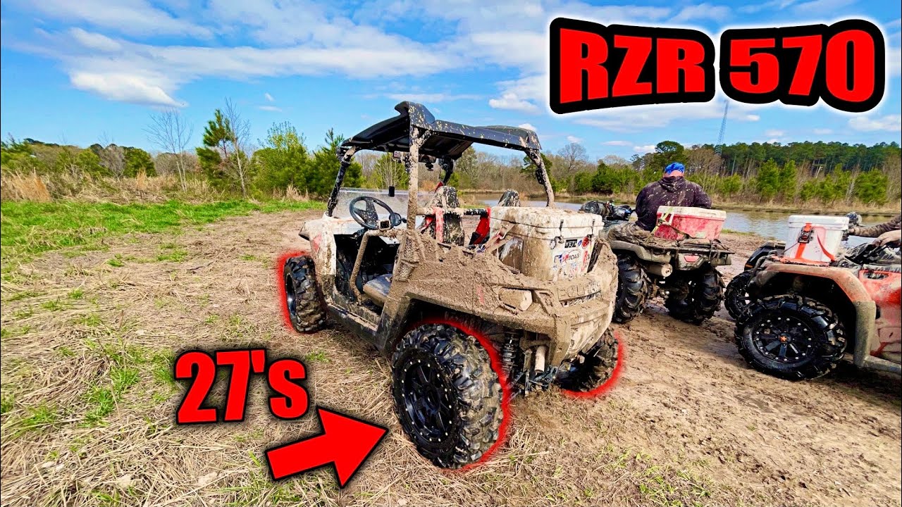 RZR TRAIL 570 | MUDDIN and Trail RIDING