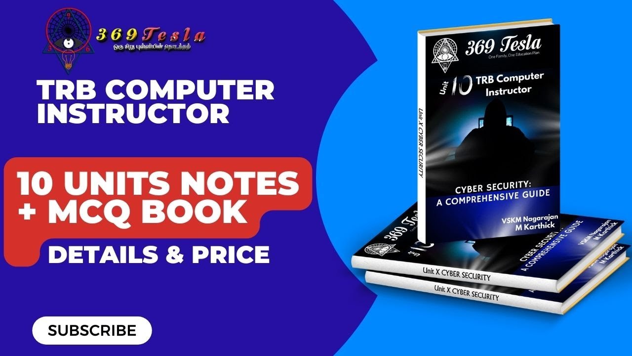 TRB Computer Instructor 10 Units Book Details & Price  | By 369 Tesla