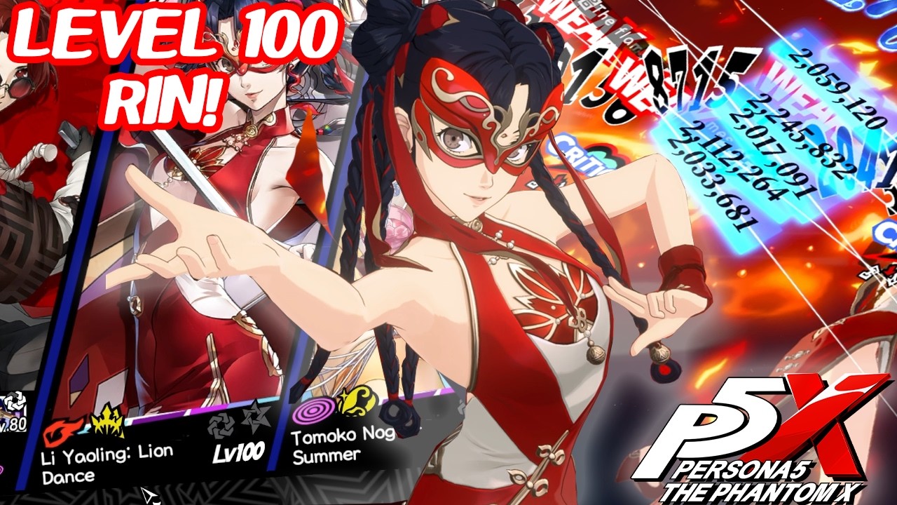 Рин 100-го уровня — просто безумие!! — Persona 5: The Phantom X