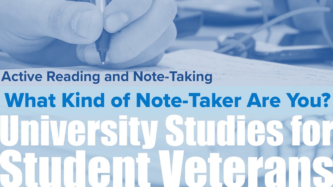 0207: Active Reading and Note Taking: What Kind of Note Taker Are You