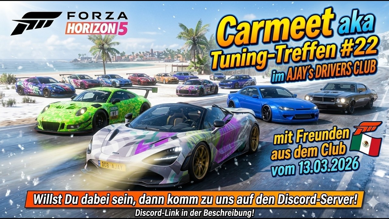 🚗💨 WINTER-WUNDERLAND! Ajay's Drivers Club Carmeet #22 | Forza Horizon 5 Tuning-Treffen