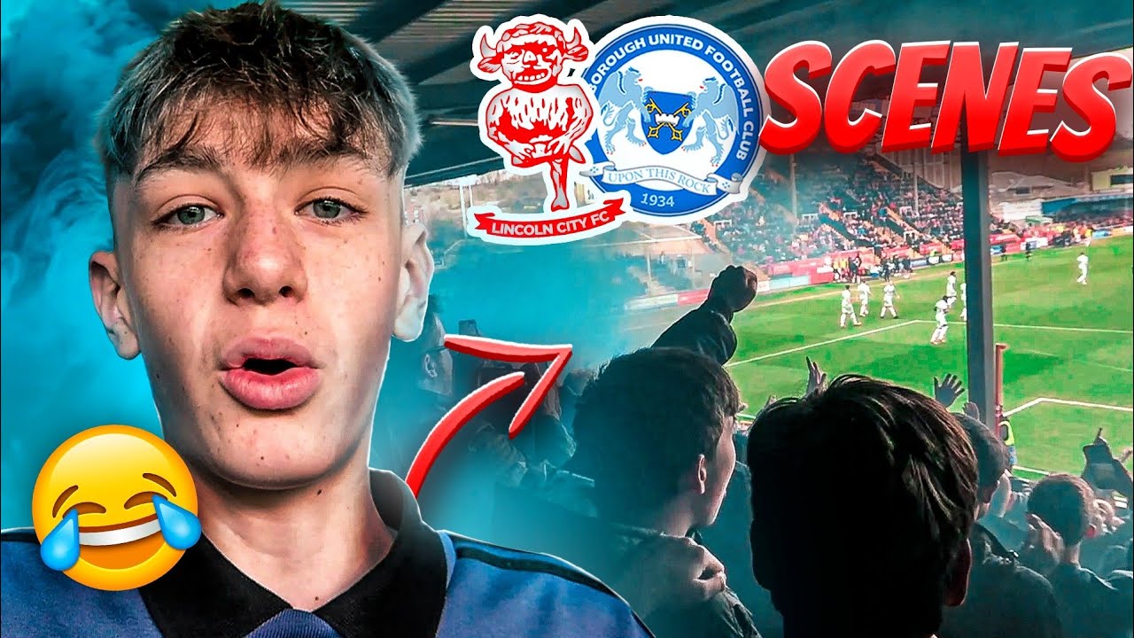 AMAZING ATMOSPHERE as PETERBOROUGH UNITED SHOCK LINCOLN 🤯