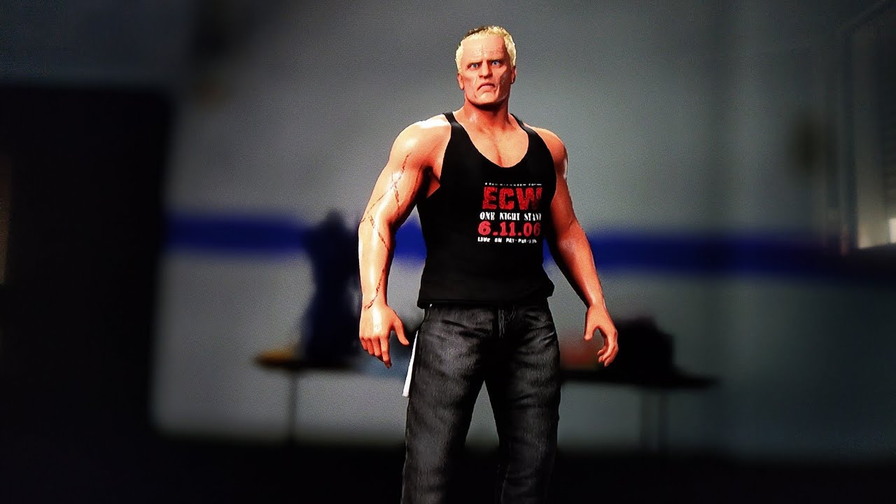 WWE2K18 caw formula: Sandman (ECW)