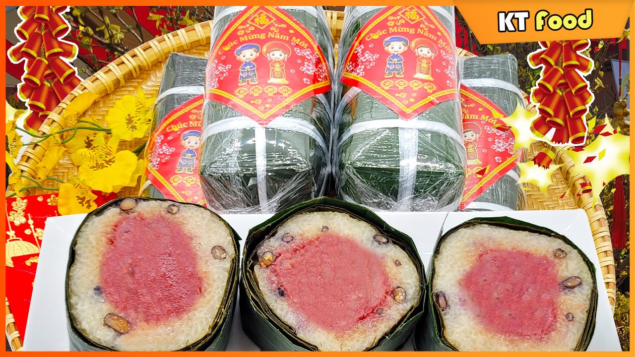 [ENG SUB] Bánh Tét Chuối CẤP TỐC | Cách Gói Bánh Dễ Dàng, Bánh Dẻo Màu Chuối Đẹp Tự Nhiên | KT Food