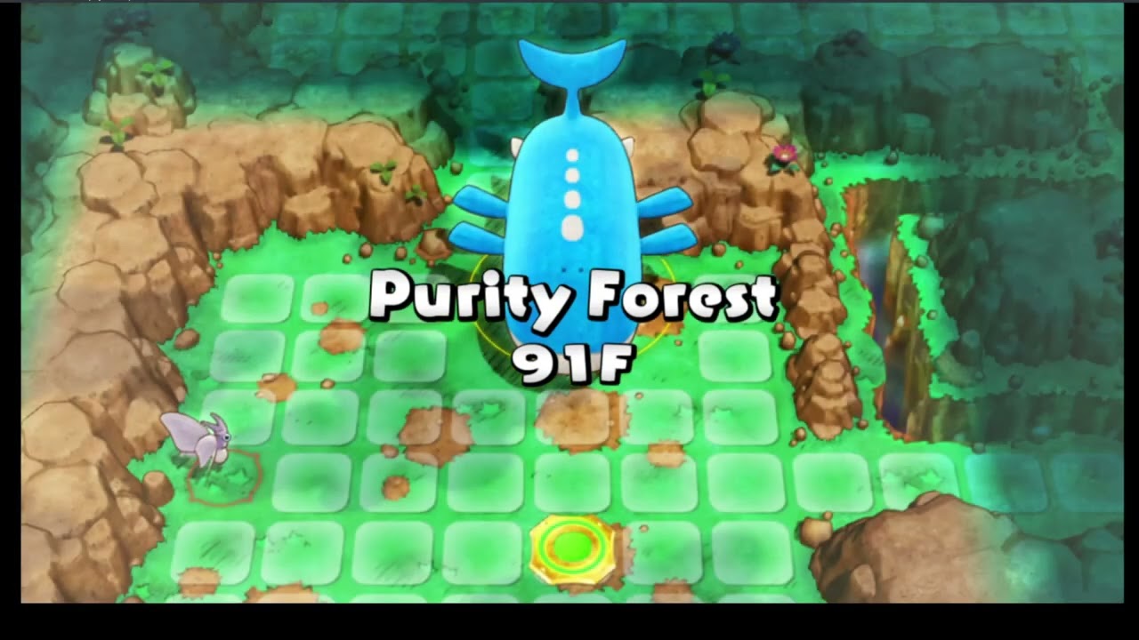 Pokemon Mystery Dungeon Rescue Team DX - 81-99F Purity Forest with Wailord - Lonely Courage