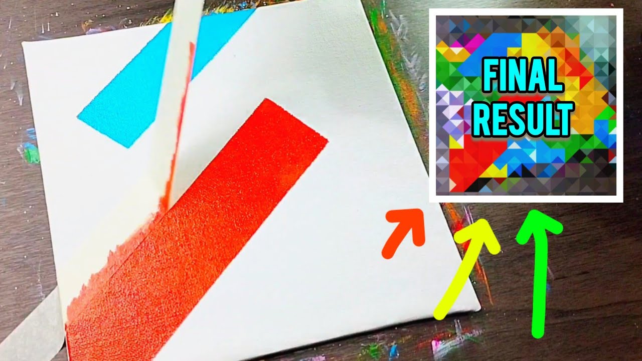 How to create colourful abstract painting | Abstract Art