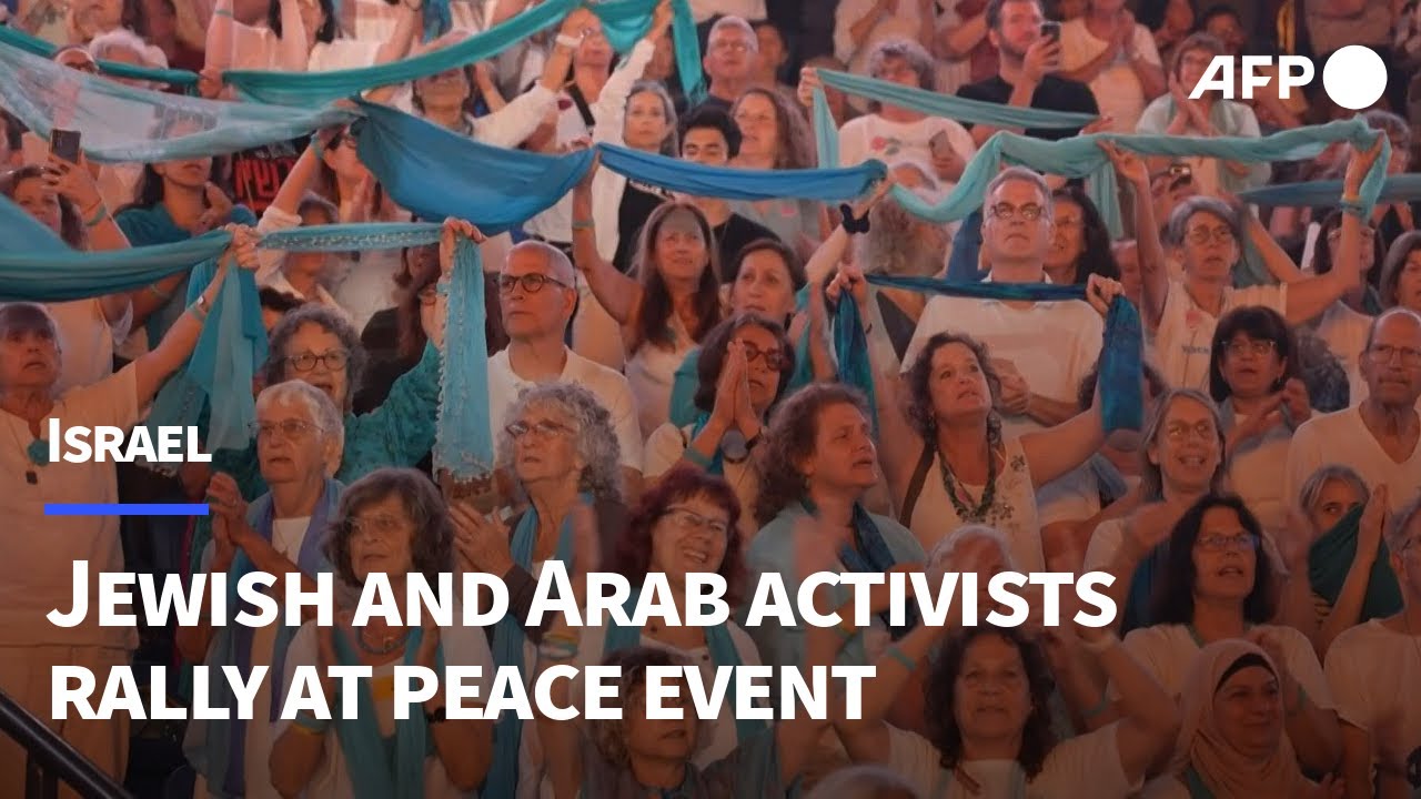 Jewish and Arab peace activists rally in Tel Aviv to demand end of Gaza war | AFP