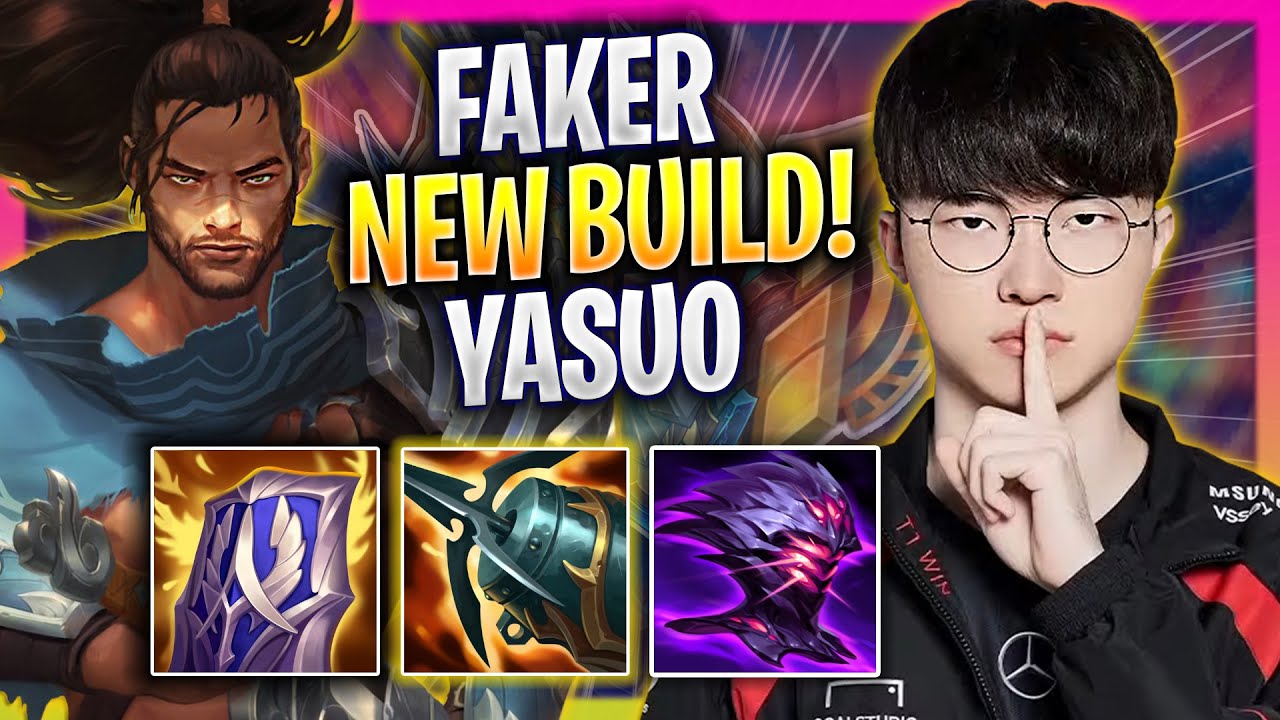 FAKER TRIES NEW YASUO BUILD! - T1 Faker Plays Yasuo MID vs Corki! | Season 2024