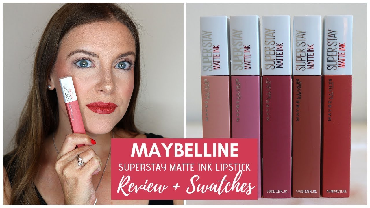 Обзор помады Maybelline Superstay Matte Ink + свотчи