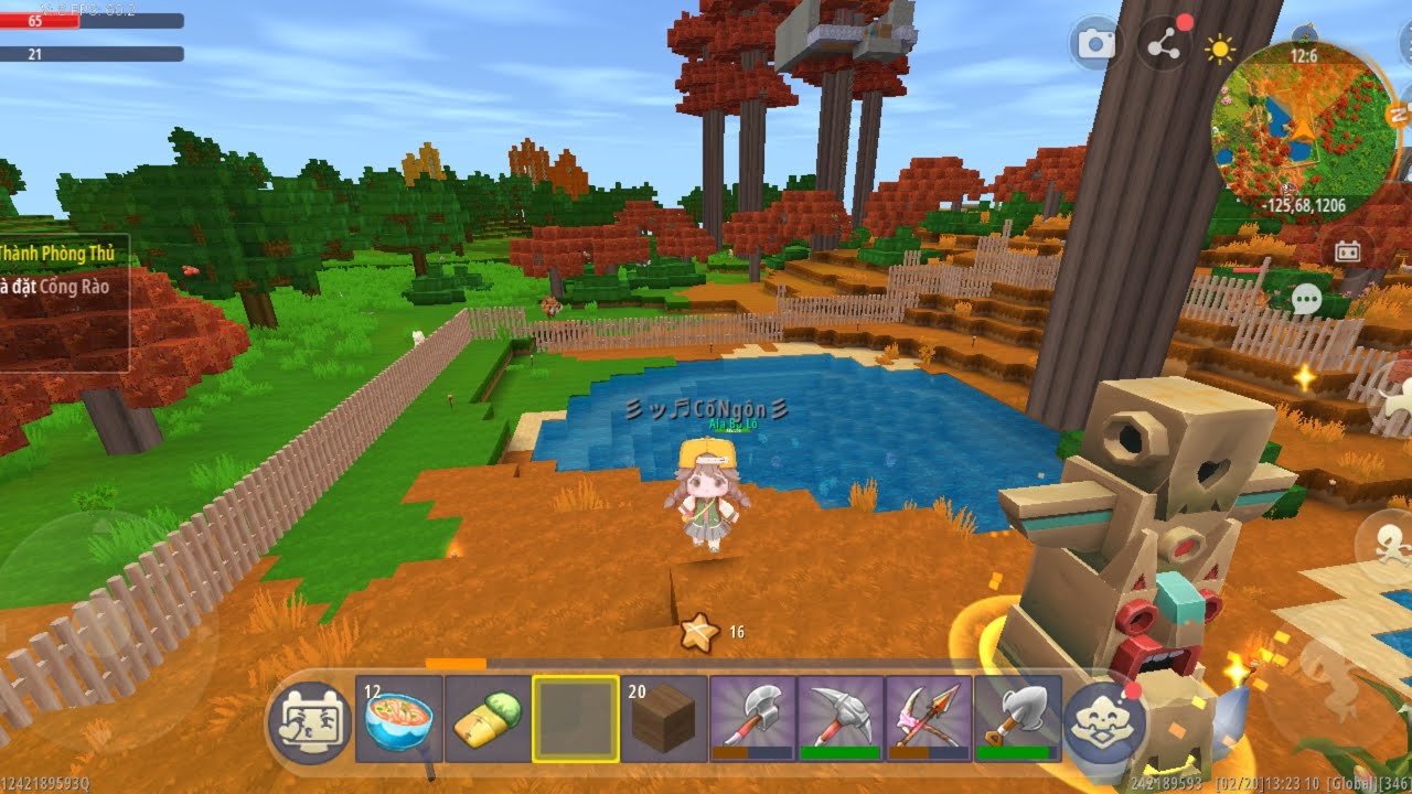 Sinh tồn mini world tập 9:triệu hồi và xây nhà cho dân làng