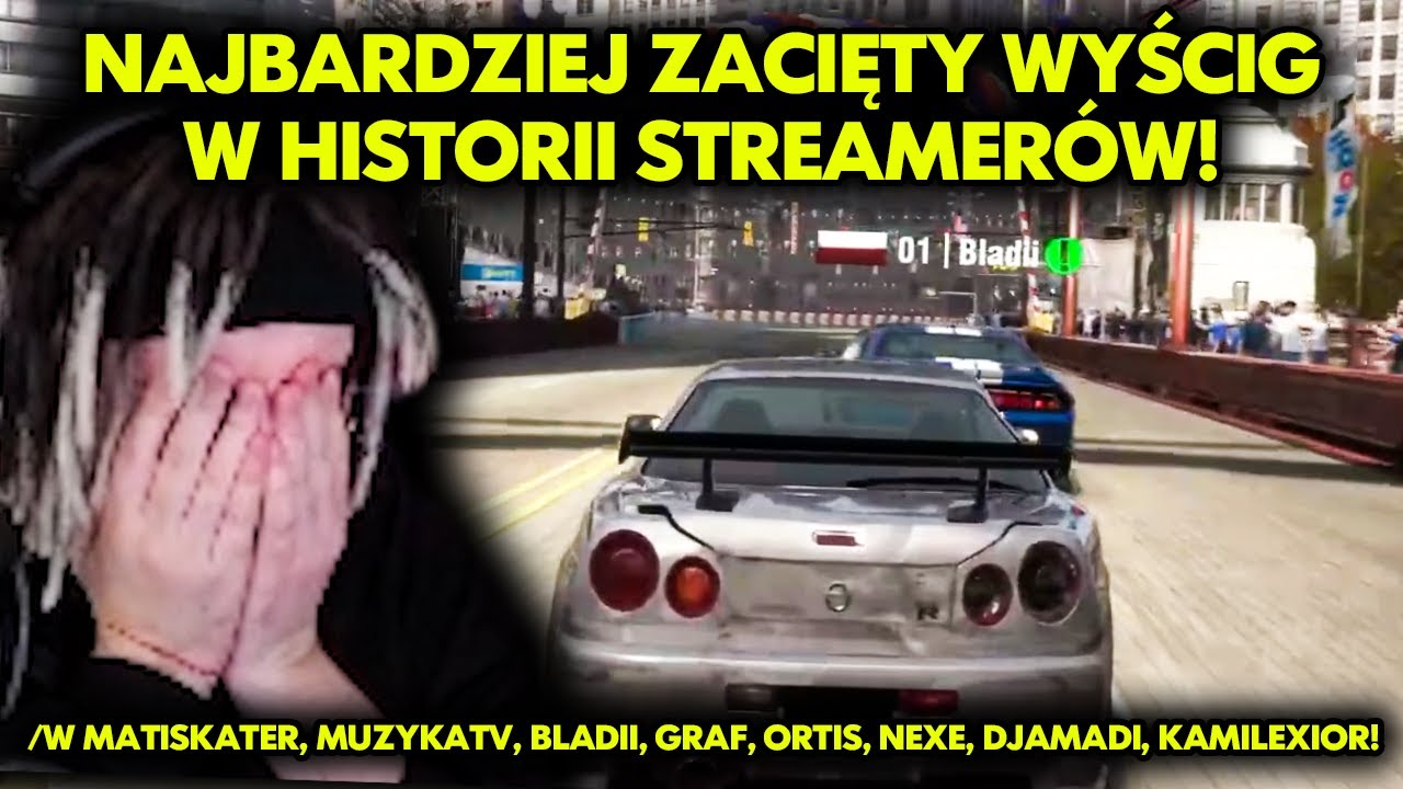 NAJBARDZIEJ ZACIĘTY WYŚCIG W HISTORII STREAMERÓW! /w MATISKATER, MUZYKATV, BLADII, GRAF, NEXE I INNI