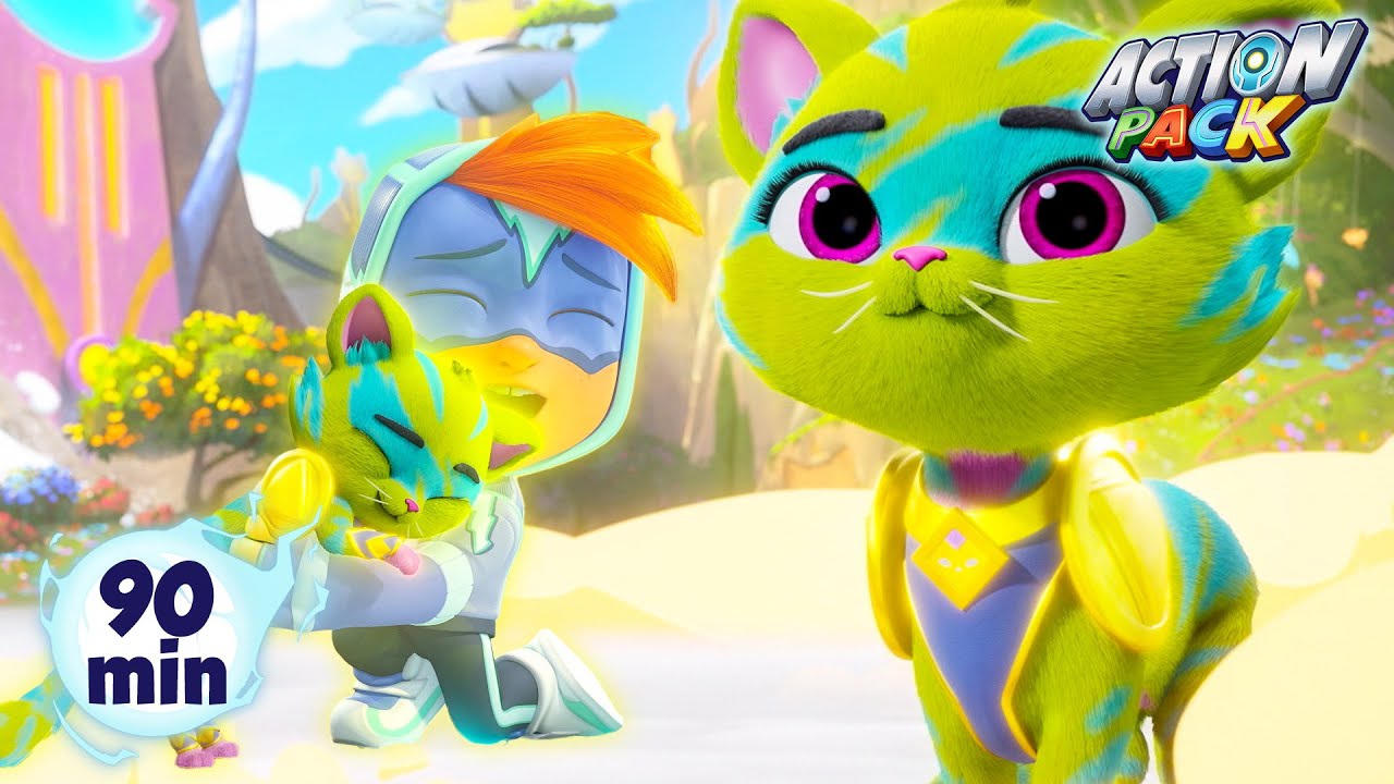 Super Meowzers⚡🦸‍♂Action Pack | Kids Cartoons | Videos for Kids | Animation Compilation