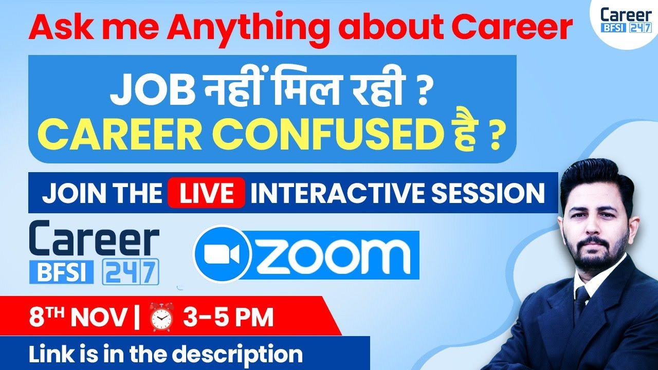 LIVE Career Guidance Session | Confused About Career? - Ask Me Anything | Career BFSI 24/7
