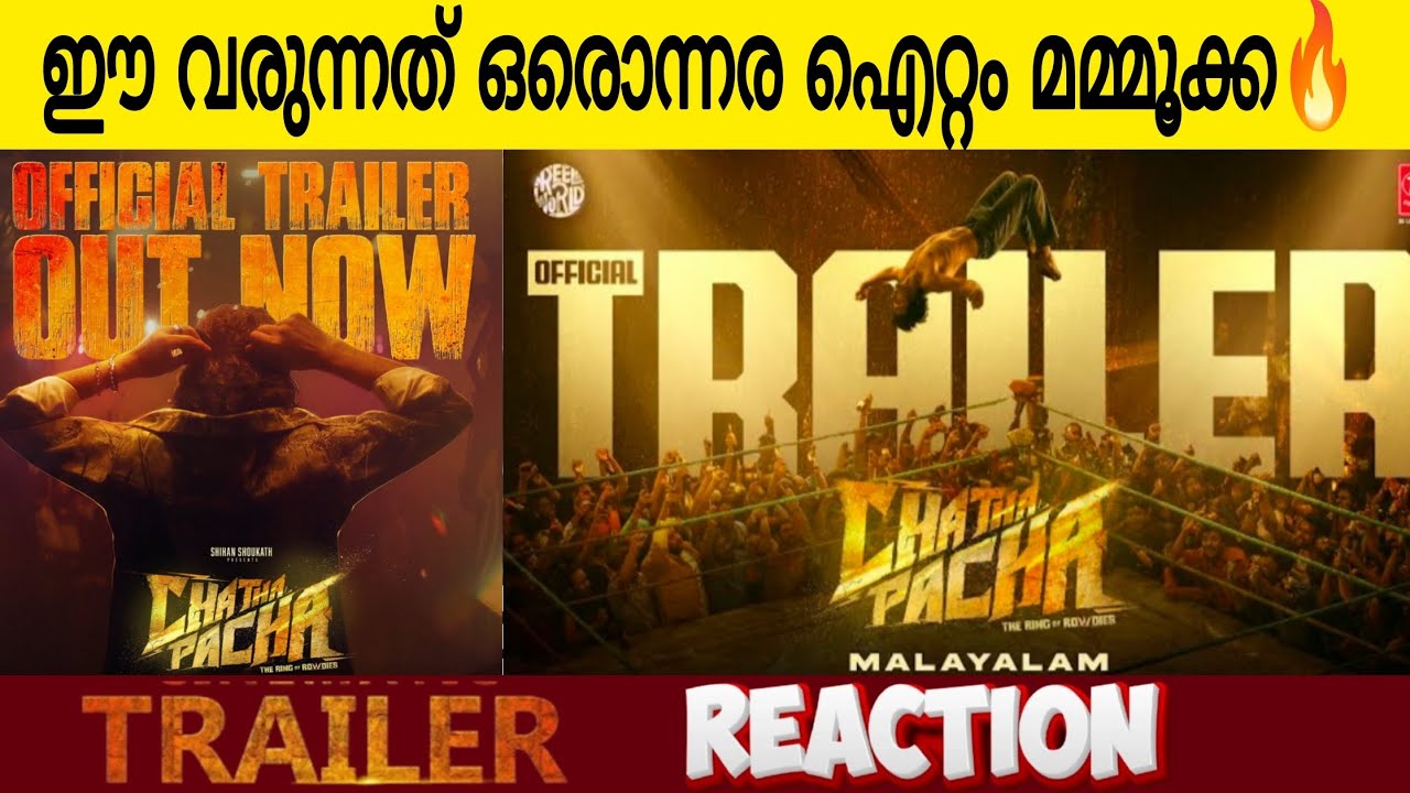 ഈ വരുന്നത് ഒരൊന്നര ഐറ്റം 🔥| Chatha Pacha Official Trailer Reaction | Mammootty | Arjun Ashokan 