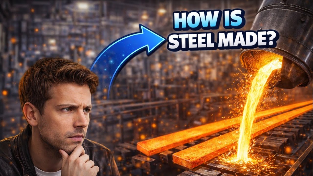 Inside a Steel Factory: How Molten Steel Is Made From Raw Iron Ore