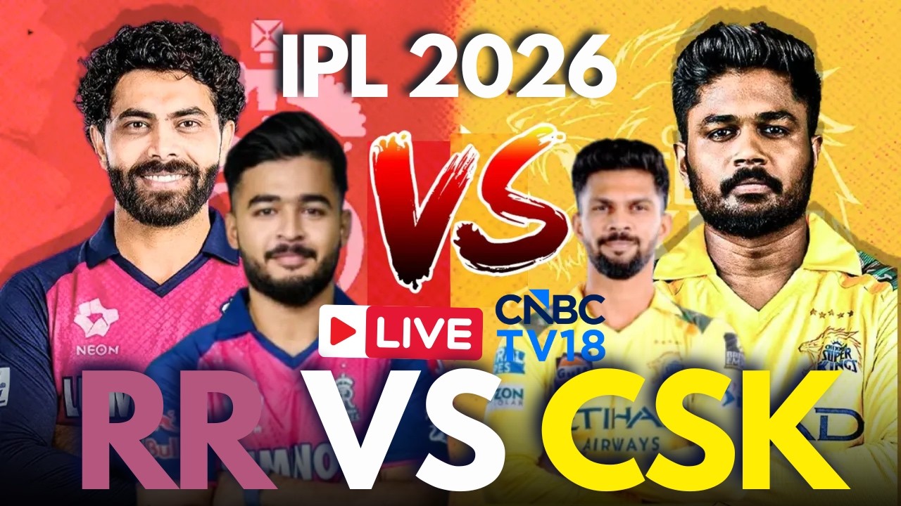 RR vs CSK IPL 2026 LIVE: Rajasthan Royals vs Chennai Super Kings LIVE | Sanju Samson Vs Jadeja |N18L