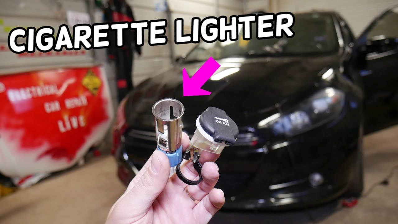 DODGE DART FRONT CIGARETTE LIGHTER SOCKET REPLACEMENT REMOVAL. CIGARETTE LIGHTER NOT WORKING