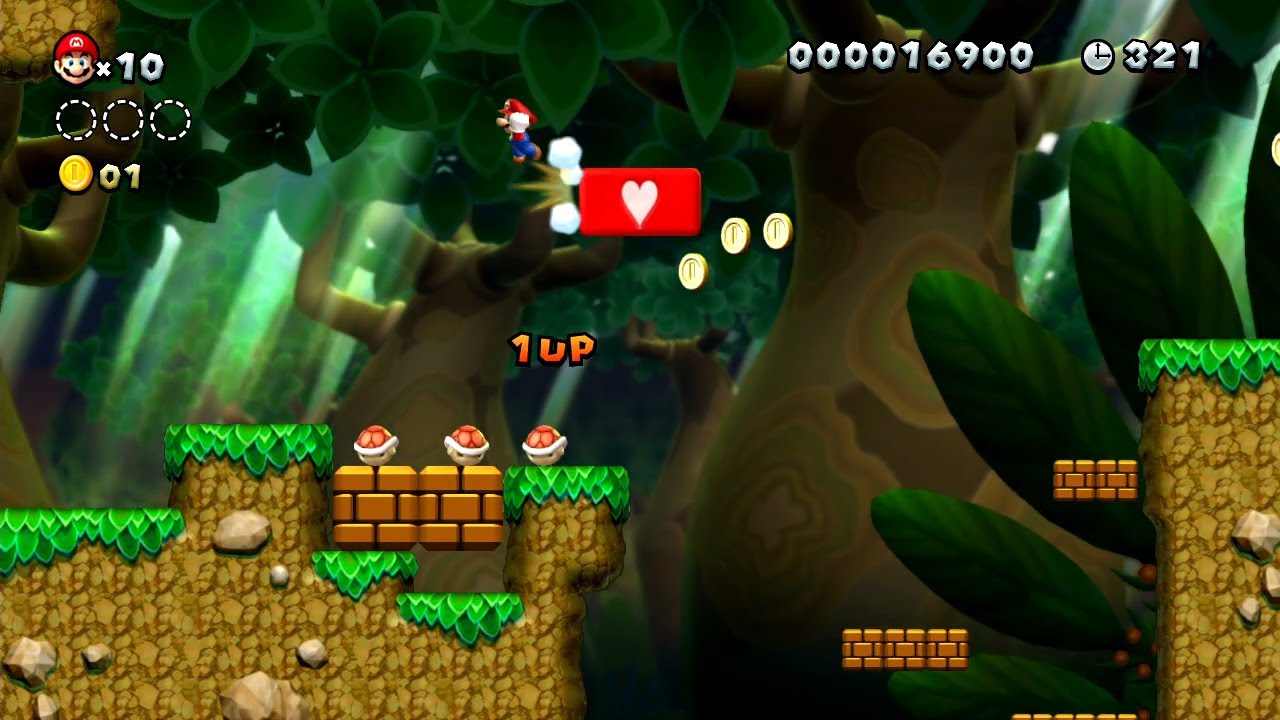 New Super Mario Bros. U - Jungla Sirope-2 - Muchas vidas extra en el modo de ayuda (Wii U)