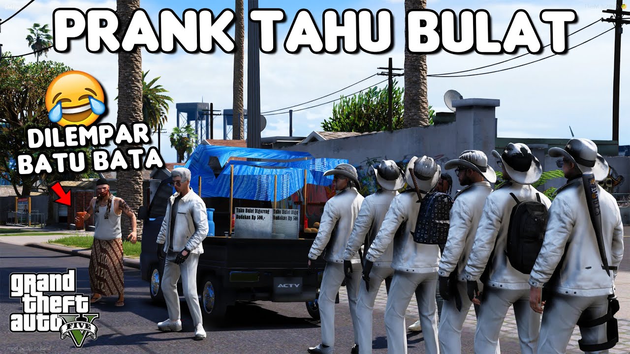 PRANK TAHU BULAT LEMPAR BATU BATA - GTA 5 ROLEPLAY