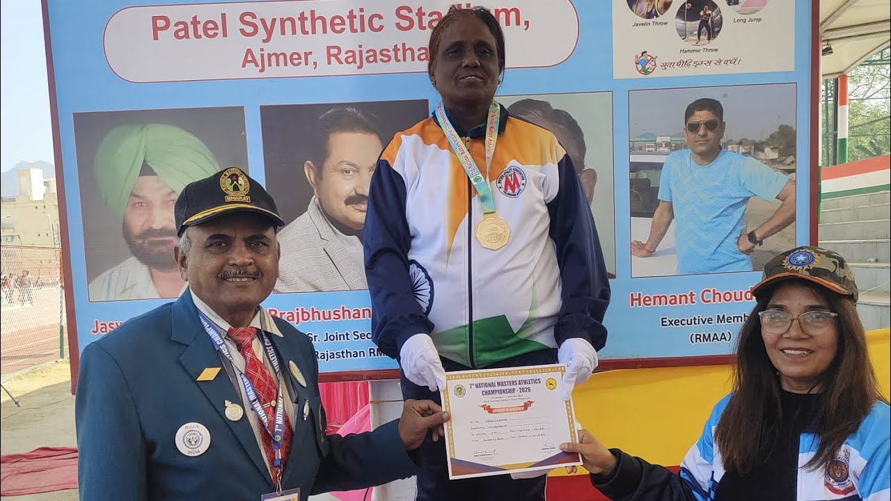 Nationals athleticism held in Ajmer got 1st place in 10k run #athletics 