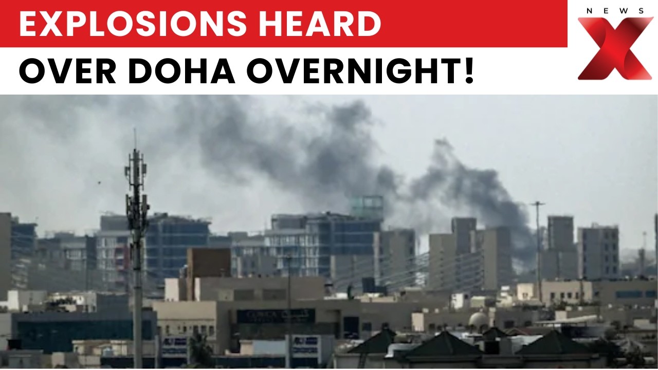 Explosions Heard Over Doha As Qatar Air Defenses Intercept Missiles | NewsX