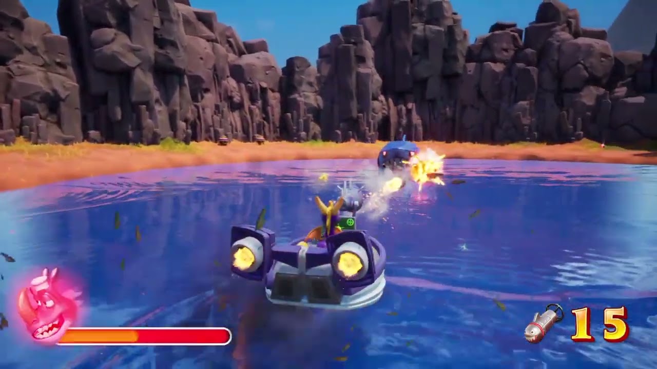SPYRO VS ROBOT SHARK BOSS