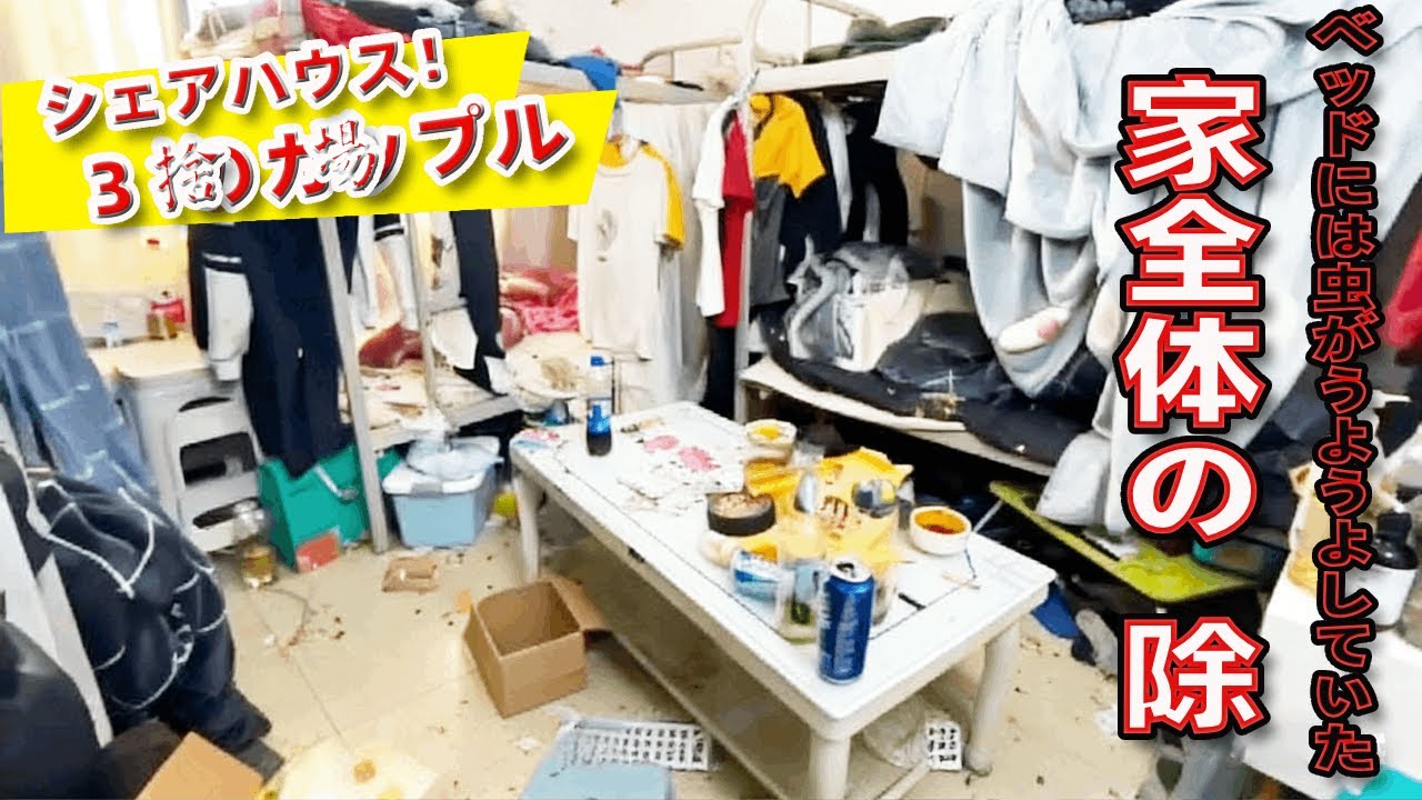3組のカップルが1つの部屋を共有しており、ベッドには虫がうようよしていた。