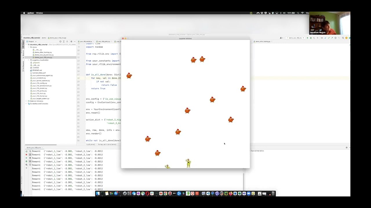 Jonathan Mugan:  RLlib, a Python Library for Deep Hierarchical Multi-Agent Reinforcement Learning