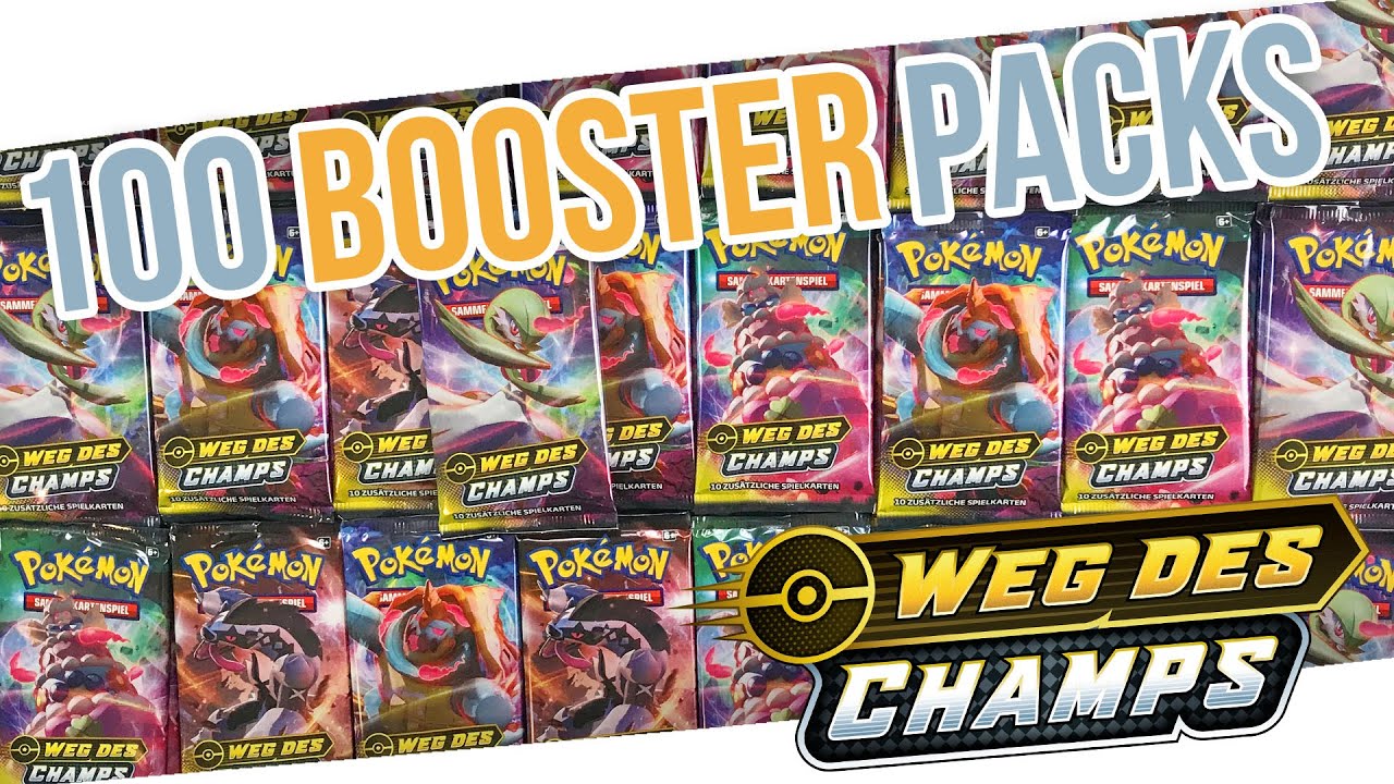 GLURAK SHINY & RAINBOW IM ERSTEN 100 WEG DES CHAMPS BOOSTER OPENING?! Pokemon Booster Unboxing