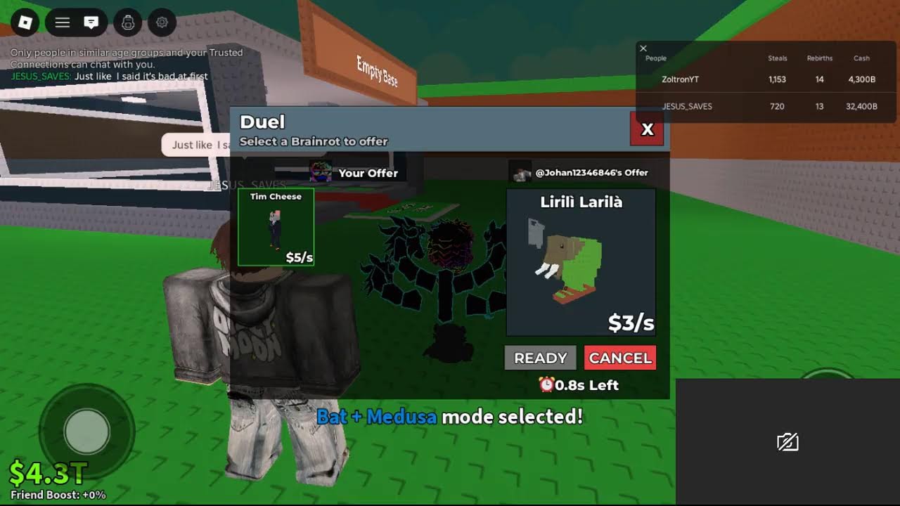 IF I LOSS 2 PvP sab i end the stream part 2