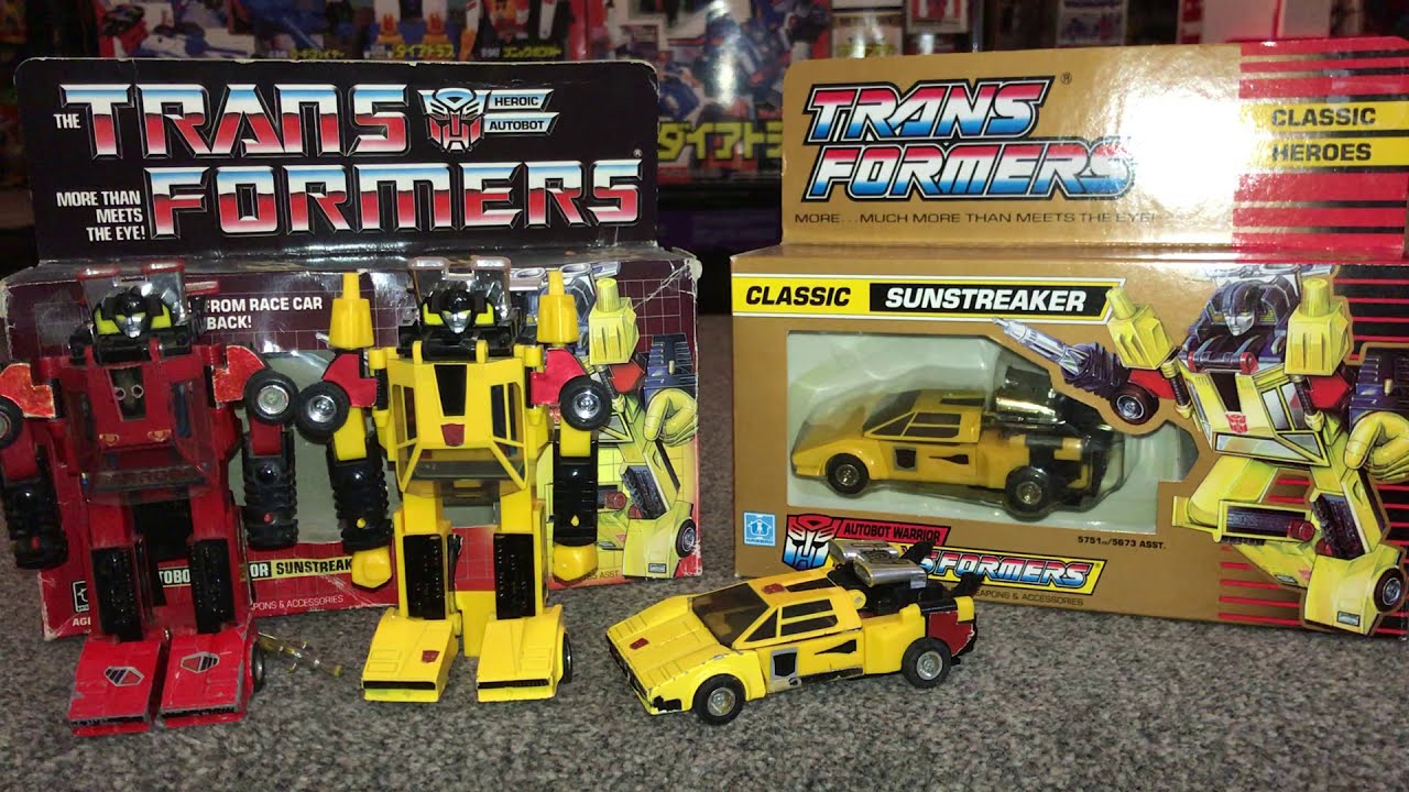 Transformers generation one complete Sunstreaker collection G1 vintage generations misb classic box