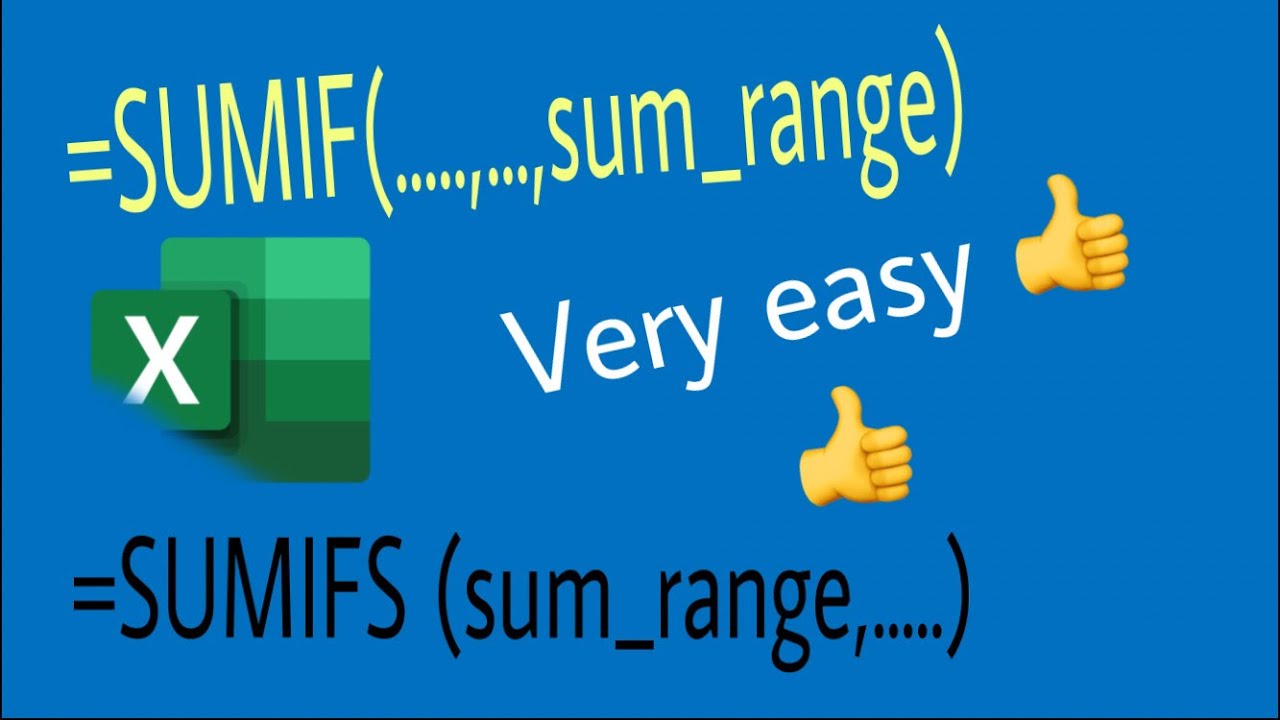 Les fonctions excel SUMIF et SUMIFS  /2021