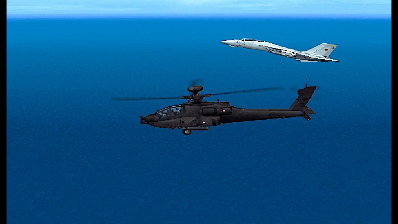 PS2 エアロダンシング4  F-14 スクランブル対応 AH-64D