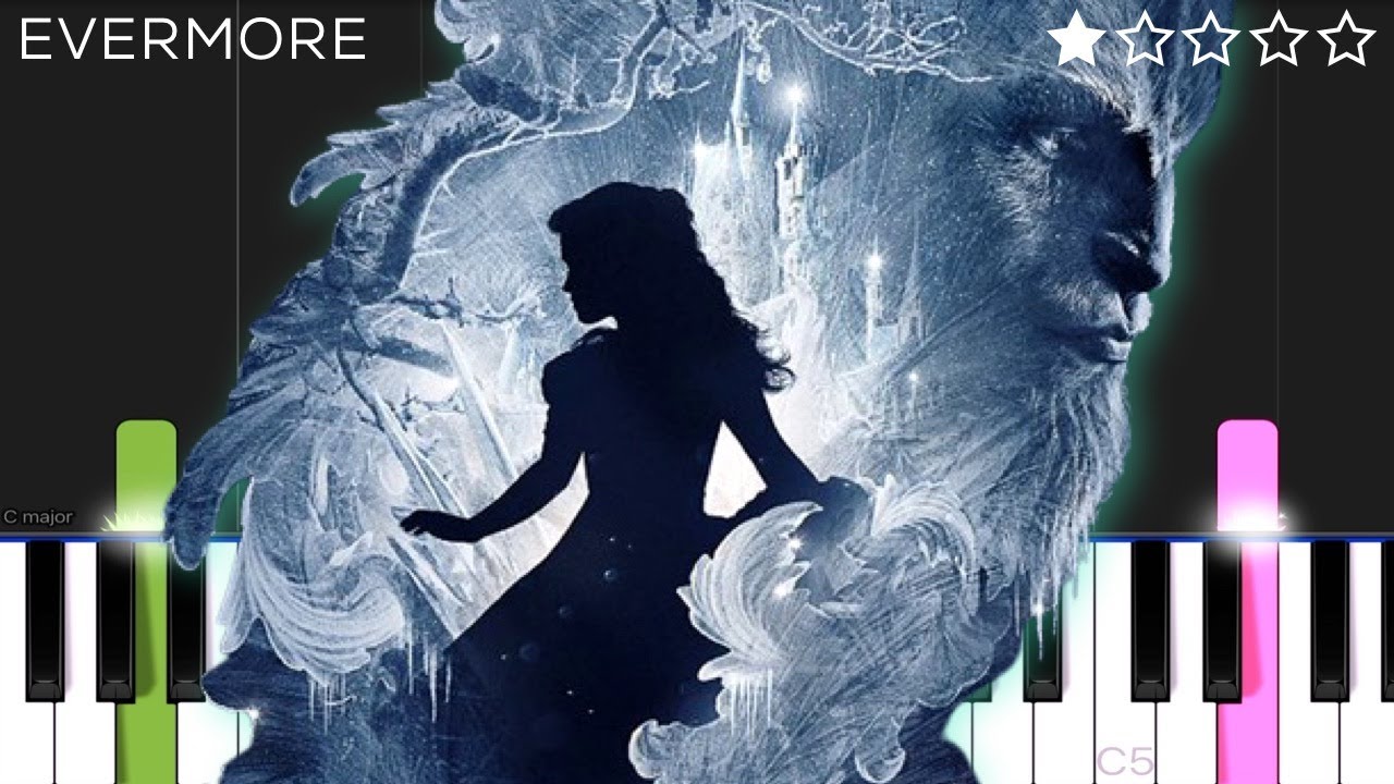 Evermore from ('Beauty and the Beast') | EASY Piano Tutorial