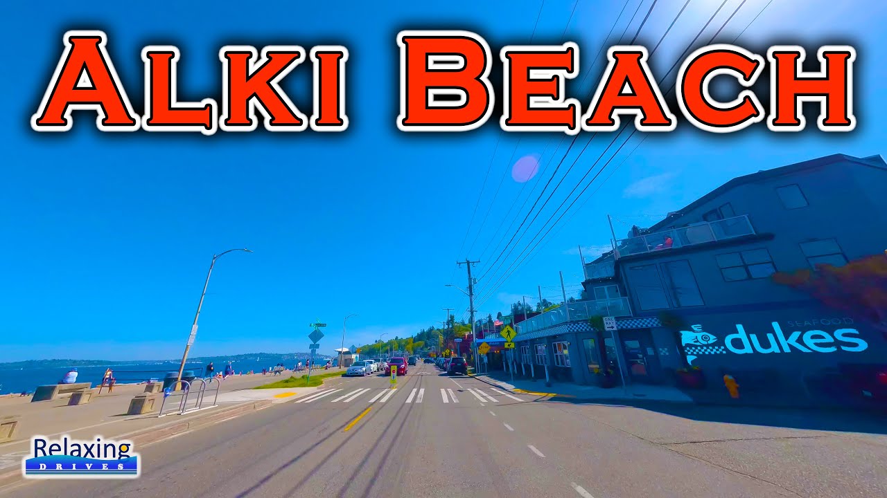 Driving Tour of Alki Beach - Seattle, WA | Relaxing Drives
