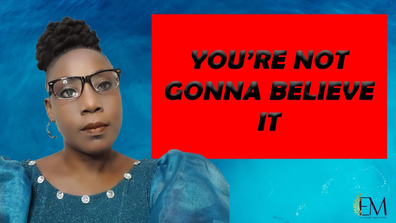 YOU'RE NOT GONNA BELIEVE THIS