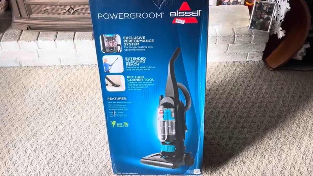 Bissell PowerGroom (68C77) Bagless Upright Vacuum Cleaner Unboxing, Assembly Tutorial, & First Look