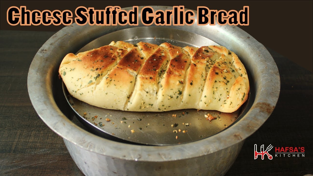 Garlic Bread - Cheese Stuffed Garlic Bread without Oven - Cheesy Garlic Bread on Stove