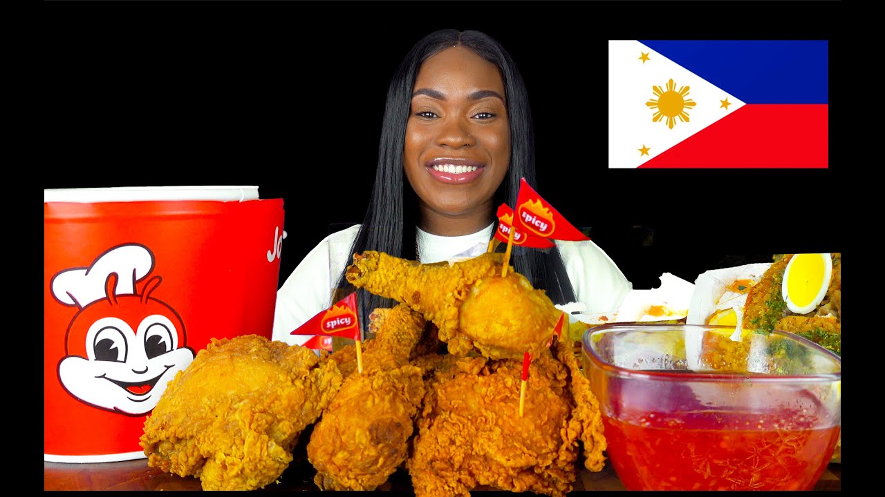 JOLLIBEE MUKBANG | FILIPINO FOOD | FRIED CHICKEN MUKBANG | SPAGHETTI, PALABOK