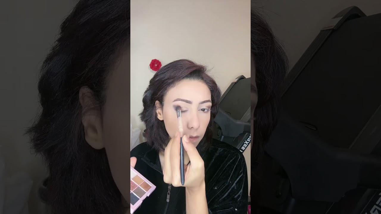 ميكاب ع فستااااان اسود ف ابيض ❤️