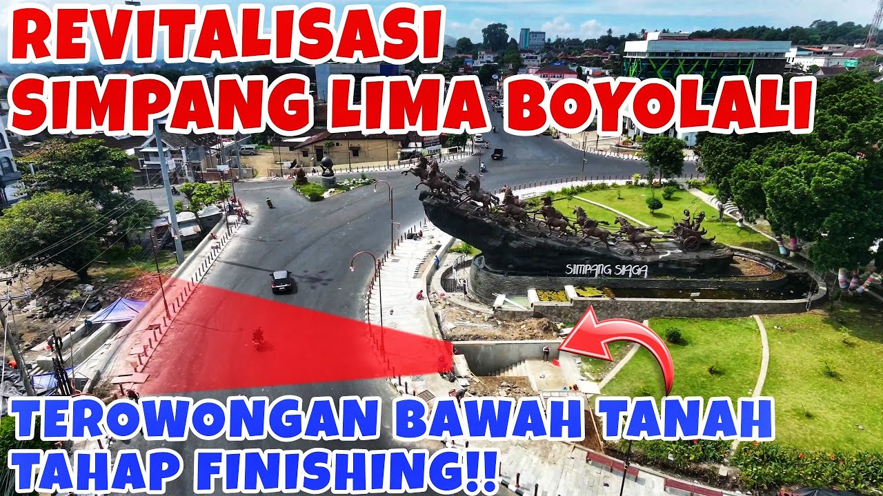 FINISHING TEROWONGAN BAWAH TANAH‼️Revitalisasi Simpang Lima Boyolali