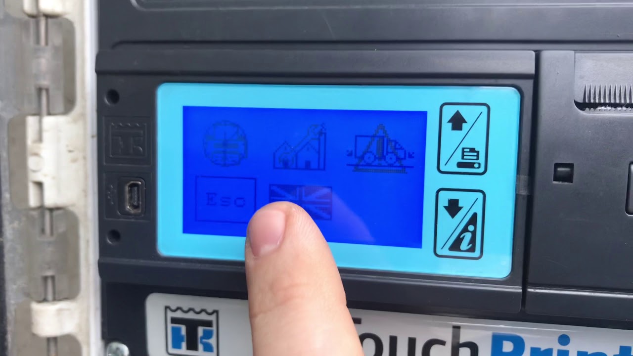 Установка интервала распечатки на Регистраторе данных TouchPrint Thermo king