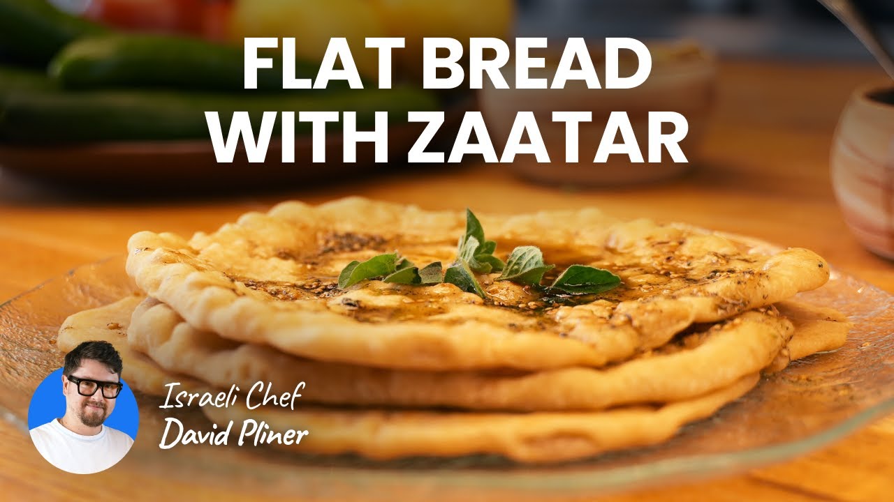 How to Make Ancient Israeli Flatbread | Easy Recipe with Za’atar & Olive oil 🇮🇱 Support Israel