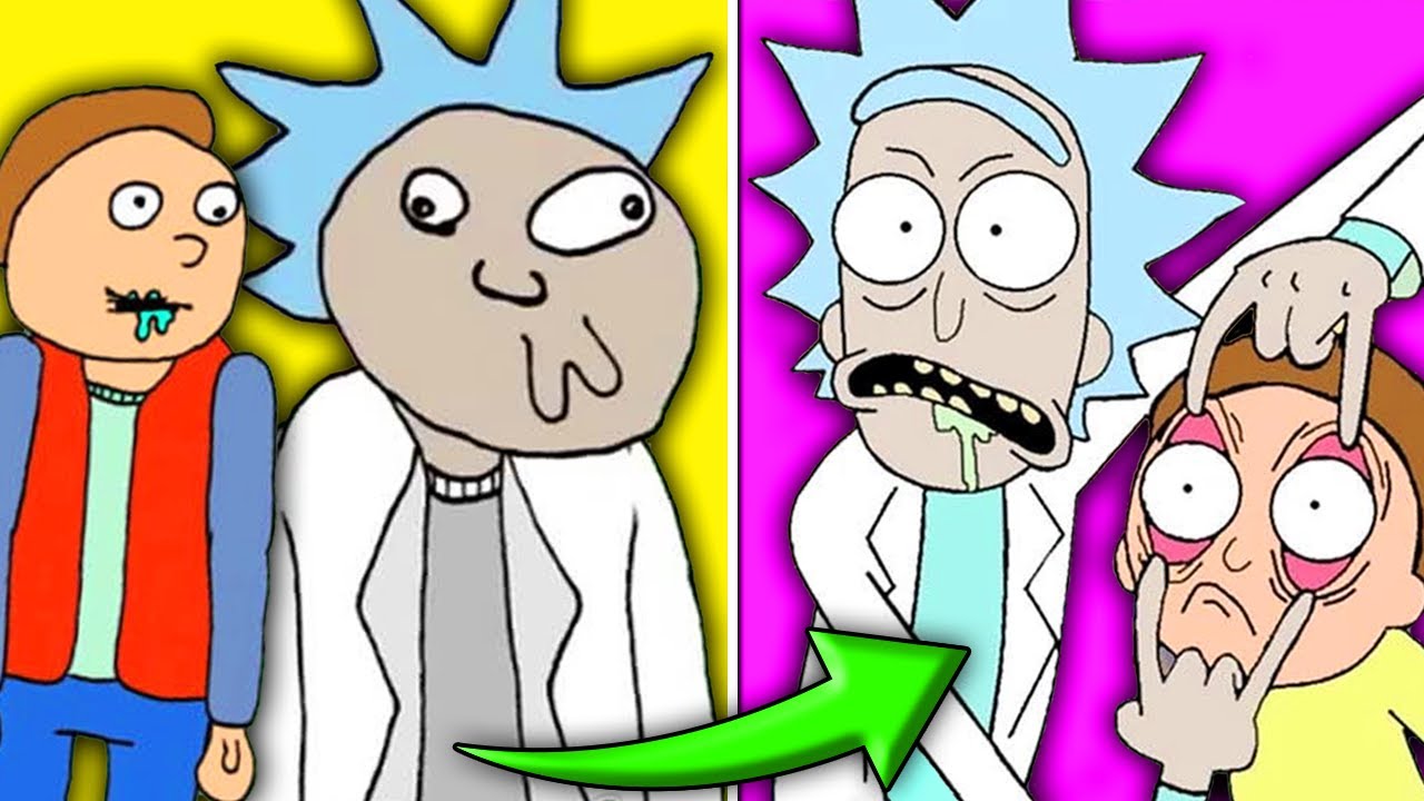 Antes e Depois de desenhos famosos! - A PRIMEIRA VERSÂO