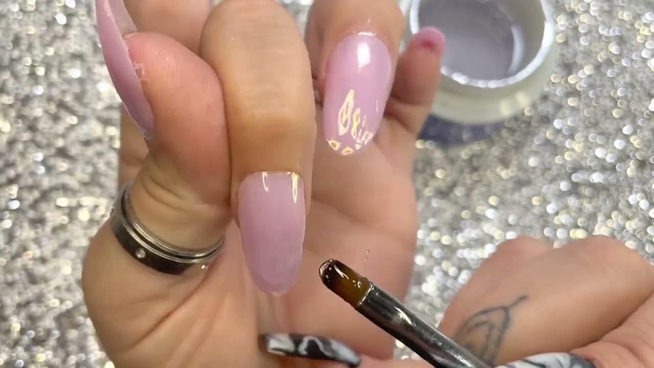 DOLLAR TREE PRESS ON’S UPGRADE | WITH HARD GEL OVERLAY & REFLECTIVE GLITTER